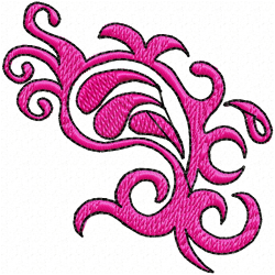 Flowers And Tree Embroidery Design 11